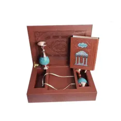 ست حافظ وزیری با 2گلدان فیروزه