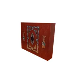 ست شاهنامه رحلی معطر با 2گلدان خاتم