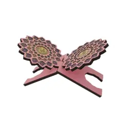 رحل MDF س15*30 پلاک اسماءالحسنی صورتی
