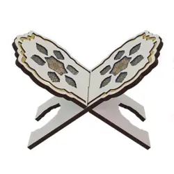 رحل MDF س15*30 پلاک دار سفید