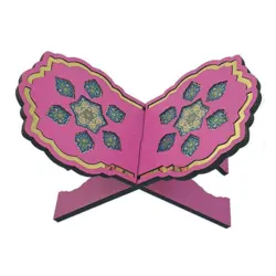 رحل MDF س15*30 پلاک دار سرخابی