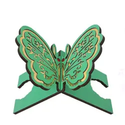 رحل MDF س25*40 طرح پروانه بزرگ سبز