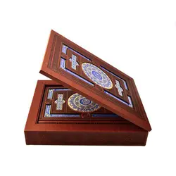 قرآن نفیس با جعبه لپتاپی چرم کد 110167