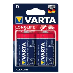 باتری آلکالاین بزرگ سایز D وارتا Longlife Max Power  - فروشگاه آنارام