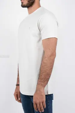 تیشرت مردانه یقه گرد CH شیری 2742