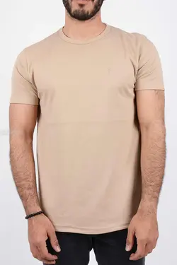تیشرت مردانه یقه گرد CH کرم 2722