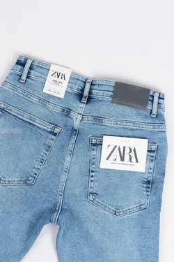 شلوار جین مردانه اسکینی ZARA آبی 964