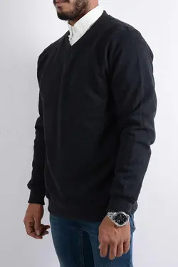 بلوز مردانه یقه هفت ذغالی 2665