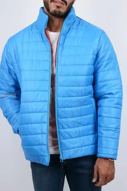 کاپشن مردانه شمعی آبی 2641