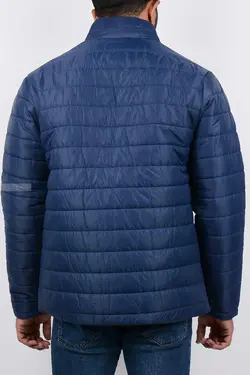 کاپشن مردانه شمعی سرمه‌ای 2639