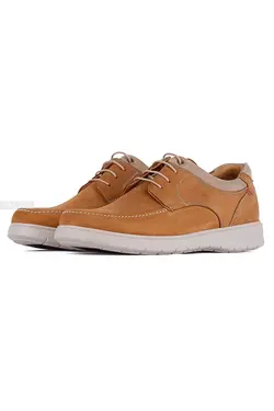 کفش روزمره مردانه چرم طبیعی Clarks قهوه‌ای روشن 735