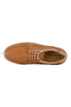 کفش روزمره مردانه چرم طبیعی Clarks قهوه‌ای روشن 735