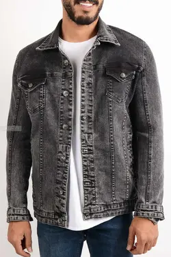 کت تک مردانه جین Z&K ذغالی 2668