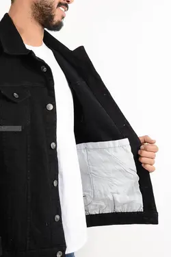 کت تک مردانه جین Z&K مشکی 2669