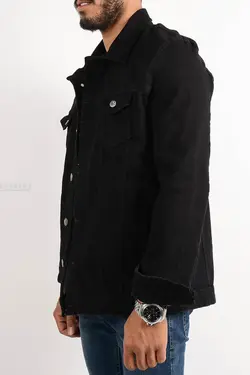 کت تک مردانه جین Z&K مشکی 2669