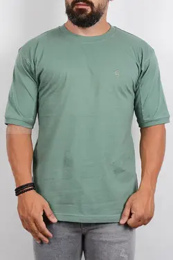 تیشرت مردانه یقه گرد سبز 2782