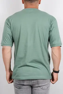 تیشرت مردانه یقه گرد سبز 2782