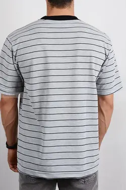 تیشرت مردانه اسپرت Bershka طوسی 2800