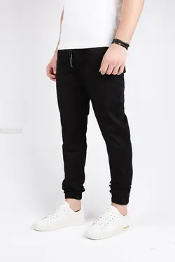 شلوار دمپاکش مردانه کتان طرح ZARA مشکی 973