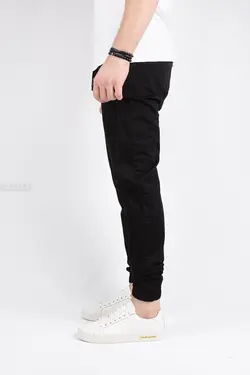 شلوار دمپاکش مردانه کتان طرح ZARA مشکی 973