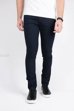 شلوار پارچه ای مردانه اسکینی سرمه‌ای 997