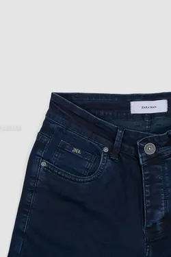 شلوار جین مردانه راسته طرح ZARA سرمه‌ای 780