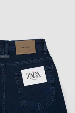 شلوار جین مردانه راسته طرح ZARA سرمه‌ای 780