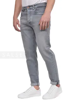 شلوار جین مردانه مام استایل ZARA طوسی 513