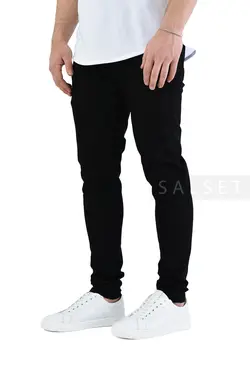 شلوار جین مردانه نیم فاق ZARA MAN مشکی 533