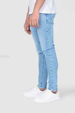 شلوار جین مردانه اسکینی طرح DKNY آبی روشن 775