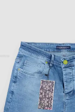 شلوار جین مردانه اسکینی طرح DKNY آبی روشن 775