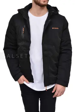 کاپشن مردانه ضد آب مشکی 1617