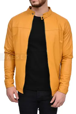 کاپشن مردانه چرم پرتغالی 1608