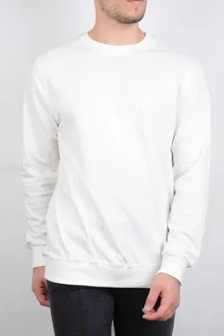 بلوز مردانه یقه گرد سفید 2880