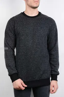 بلوز مردانه یقه گرد ذغالی 2877