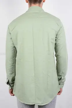 پیراهن مردانه کتان سبز‌روشن 2895