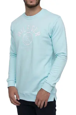 بلوز مردانه طرح دار TOMMY فیروزه‌ای 1380