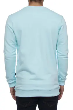 بلوز مردانه طرح دار TOMMY فیروزه‌ای 1380