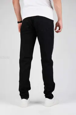 شلوار جین مردانه مام فیت مشکی 1010