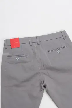 شلوار کتان مردانه اسلیم طوسی روشن 1017