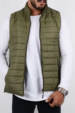 جلیقه مردانه شمعی The North Face زیتونی 2632
