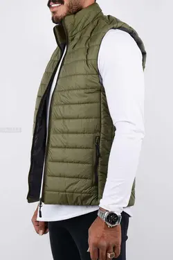 جلیقه مردانه شمعی The North Face زیتونی 2632