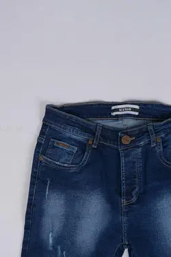 شلوار جین مردانه اسکینی MANGO سرمه‌ای 888