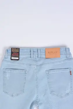 شلوار جین مردانه اسکینی Replay آبی روشن 819