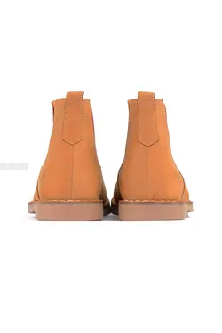 نیم بوت مردانه چرم طبیعی Timberland قهوه‌ای روشن 788