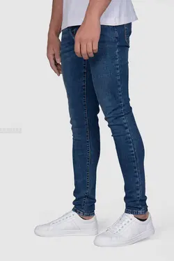 شلوار جین مردانه اسکینی طرح DKNY آبی 774