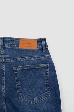 شلوار جین مردانه اسکینی طرح DKNY آبی 774