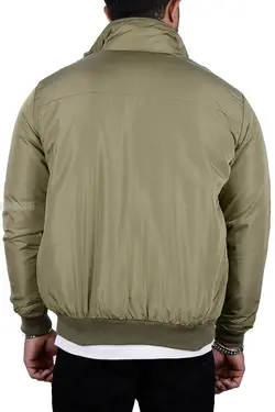 کاپشن مردانه ضد آب طرح ZARA زیتونی 2306