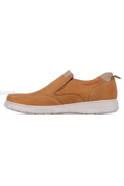 کفش روزمره مردانه چرم طبیعی Clarks قهوه‌ای روشن 733