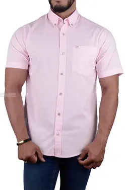 پیراهن مردانه کلاسیک POLO صورتی 2198